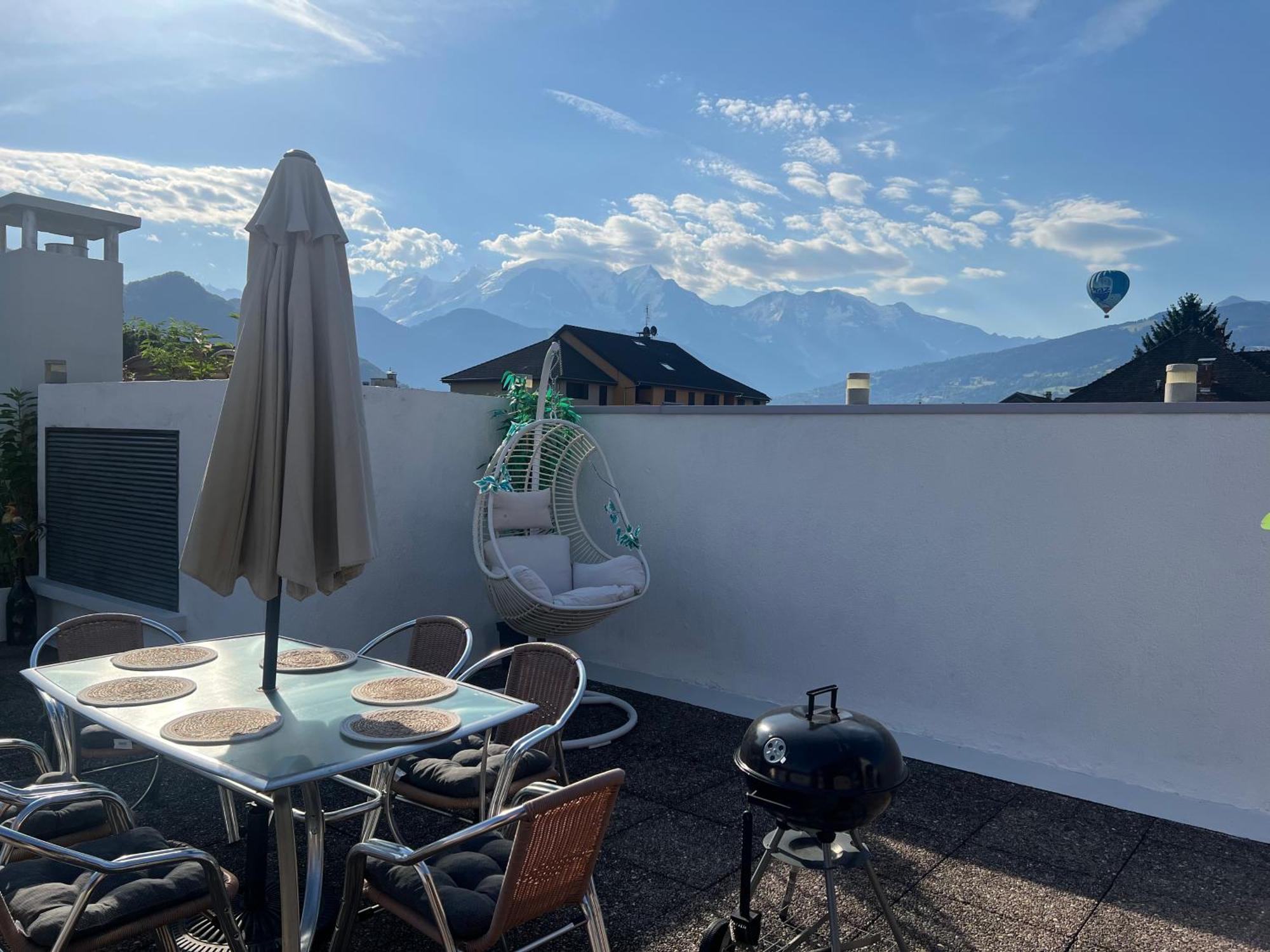 Rooftop 1 - Jacuzzi Prive Au Pied Du Monte-Blanco Sallanches Zewnętrze zdjęcie