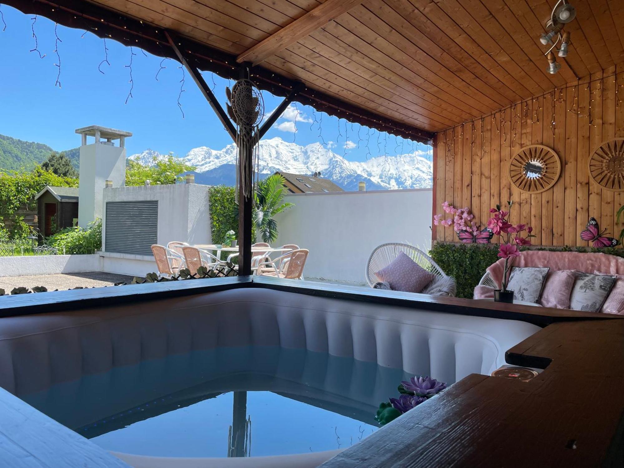 Rooftop 1 - Jacuzzi Prive Au Pied Du Monte-Blanco Sallanches Zewnętrze zdjęcie